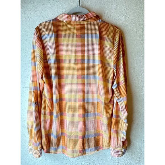 Modish Rebel Women X-Large Plaid Button-Up Shirt READ - Picture 10 of 11